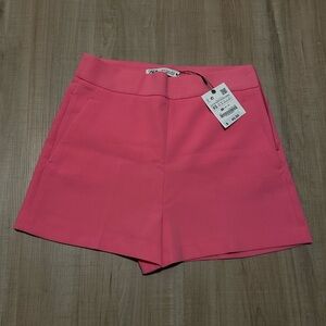 Zara Shorts High Waisted - Pink